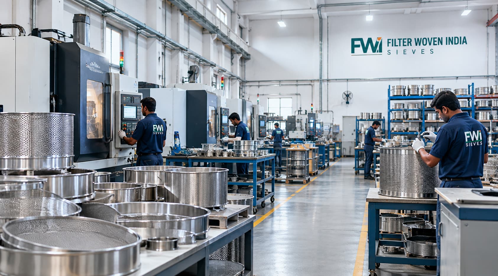 Industrial sieve manufacturing facility